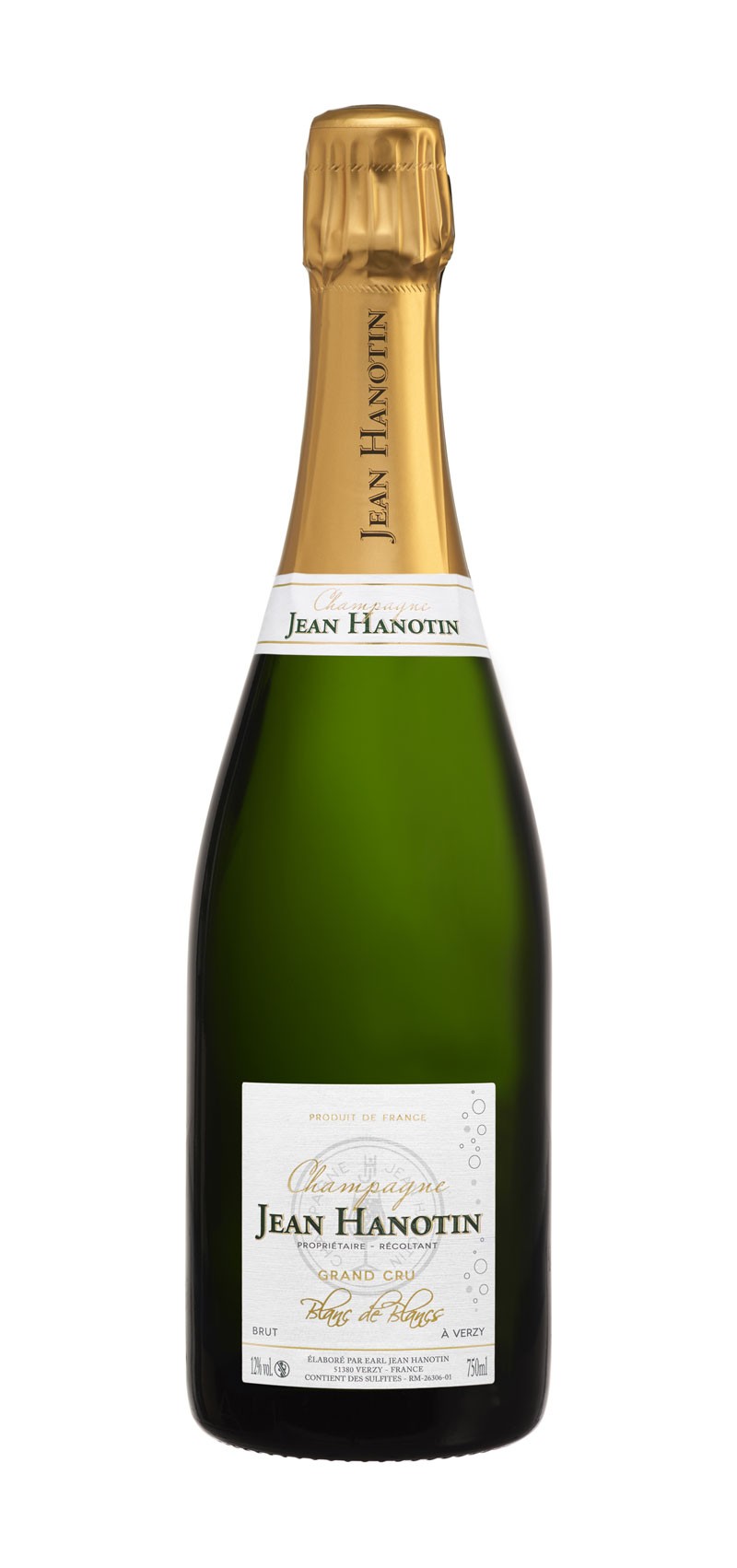 Champagne demi sec Hanotin - Champagne Chardonnay pas cher